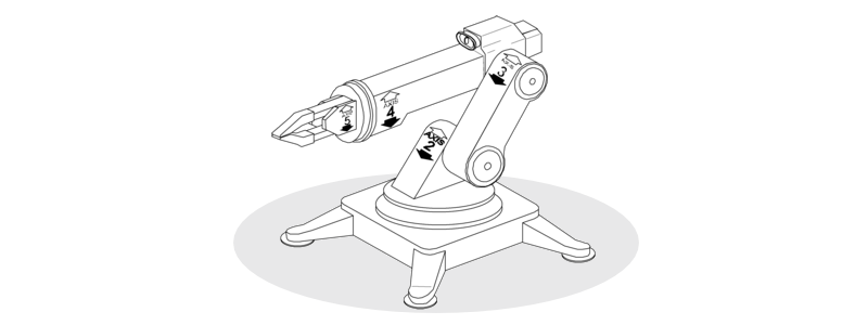 Robotic trainer illustration for K-12 STEM activity manual.